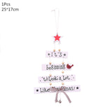 Christmas Gift Wooden Christmas Decoration for Home Christmas Tree Pendant Christmas Wood Ornaments Navidad New Year 2023