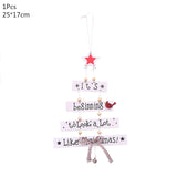 Christmas Gift Wooden Christmas Decoration for Home Christmas Tree Pendant Christmas Wood Ornaments Navidad New Year 2020