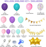 103Pcs/set Unicorn Balloons Arch Garland Purple Birthday Balloon Banner for Girls Birthday Party Baby Shower Decor Supplies
