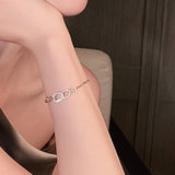 new luxury geometric circle clasp Bracelet Fashion Korean women jewelry sexy party  Bracelet student exquisite bracelet