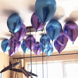 Christmas Gift 50/100pcs Metallic Latex Balloons 5/10/12 Inch Gold Silver Chrome Ballon Wedding Decorations Globos Birthday Party Supplies