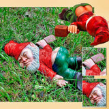 Cifeeo  Creative Drunk Garden Gnome Patio Ornament Funny Rude Drunken Disorderly Statue Figurine Garden Accessories Decoration