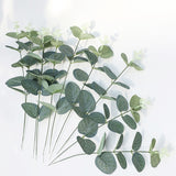 Artificial Eucalyptus Leaves Stems Eucalipto Branches Artificial Plants for Floral Bouquets Wedding Holiday Greenery Decor