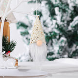 Christmas Gift Christmas Small Cute Gnome Santa Xmas Tree Hanging Ornament Decoration for Home Navidad Pendant Gifts Happy New Year 2022
