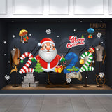 Christmas Gift Christmas Door Window Decorations Shop Window Glass Scene Layout Christmas 2022 Wall Stickers Merry Christmas Home Decoration