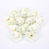 10PCS 4cm Artificial Flower Head Silk Peony For Wedding Decoration Party DIY Handmade Wreath Gift Scrapbooking Craft Fake Flower