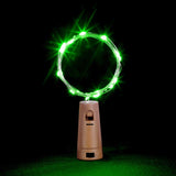 10X include battery 2M Silver Wire Garland Bottle Stopper For LED string lights Wedding Christmas New Year Holiday Decoration