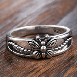 Thanksgiving Cifeeo  Retro High Quality Silver Plated Finger Rings For Women Carved Butterfly Shape Hollow Out Design Band Anniversary Jewelry