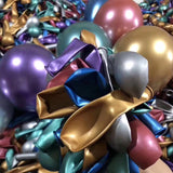 50pc 10inch 5inch Gold Silver Black Metal Latex Balloons Wedding Decorations Matte Helium Globos Birthday Party Decoration Adult