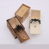 Cifeeo New Trick Spider Funny Scare Box Wooden Hidden Box Quality Prank Wooden Scare Box Fun Game Prank Trick Friend Office Toy Gift