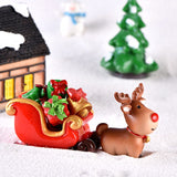 Christmas Gift Mini Christmas Train Ornament Christmas Decoration For Home Santa Claus Gift Toys Crafts Table Deco Navidad Xmas 2021 New Year