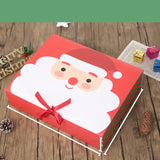 StoBag 10pcs Kraft Paepr Baking Cookies Gift Box Packaging Merry Christmas Shirt Packaging Box Birthday Weeding Custom Print