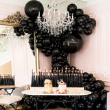 5/10/12/18/36 inch Matte Black Latex Balloons Helium Balloon Birthday Party Decorations Adult Wedding Decor Air Globos Toys