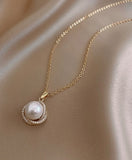 Design Sense Whirlpool Pearl Bird's Nest Short Necklace For Woman Korean Fashion Jewelry New Party Girl's Luxury Clavicle Chain