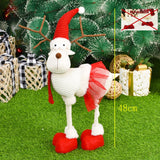 Cifeeo Elk Christmas Dolls Christmas Decorations for Home Retractable Standing Toy Birthday Party Gift Kids Santa Cluas Snowman