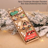 Christmas Gift Wooden Christmas Pendant Merry Christmas Decor for Home 2021 Navidad Ornaments Christmas Tree Decor Xmas Gifts New Year 2022