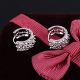 Fashion Design Small Huggie  Hoop Earrings for Womens Paved Zirconia Crystal Stone Earing Jewelry pendientes mujer moda
