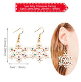 PATIMATE Christmas Tree Santa Claus Earring Pendant Christmas Decoration For Home  Xmas Navidad Decor Happy New Year