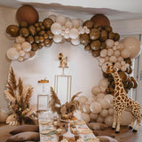 178Pcs/set Coffee Skin Color Balloons Brown Coffee Skin Balloon Arch Garland for Wedding Birthday Party Decor Supplies Baby Show