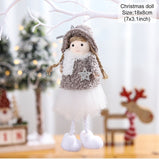 PATIMATE Christmas Angel Plush Doll Pendant Christmas Tree Ornament Christmas Decoration for Home Xmas Gifts Noel Navidad