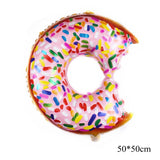 Christmas Gift Donut Balloon Candy Ice Cream Balloons Baby Shower Summer Birthday Party Supplies Kid Toys Donut Grow Up Decoration