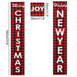 Merry Christmas Porch Sign Decorative Door Banner Outdoor Christmas Decorations for Home Ornaments Xmas Navidad 2021 New Year