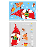 Merry Christmas Tree Santa Claus Snowman  Window Paste Sticker Winter  New Year Party Xmas Home Decoration Noel Natal Kerst