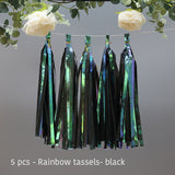 Back to college decoration   Cifeeo  Wedding Decoration Iridescent Paper Tassel Garland For Mermaid Baptism Birthday Baby Shower Decorations Unicorn Party