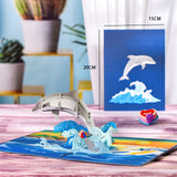 3D Butterfly Unicorn Birthday Card for Kids Children Cute Animal Pop-Up Greeting Cards Baby Shower Gifts