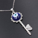 Back To School  1PC Blue Glass 30mm Evil Eye Pendants Necklace For Women Men Turkey Evil Eyes Lucky Necklace Choker Jewelry Accessories