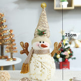 Cifeeo Elk Christmas Dolls Christmas Decorations for Home Retractable Standing Toy Birthday Party Gift Kids Santa Cluas Snowman