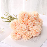 Cifeeo 1/5pcs Dandelion Flower Ball Simulation Bouquets Artificial Flower Wall Fake Flower Home Decoration Wedding Holding Flower