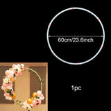 Cifeeo 60-200CM PVC Ring Balloon Arch DIY Wreath Frame Background Holder Circle Ballon Stand Wedding Birthday Party Decor Baby Shower