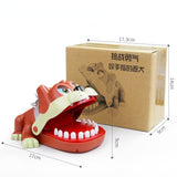 Hand-biting Crocodile Scary Toy Trick Decompression Game Children's Sound Light Shark Dinosaur Bite Finger Toy Children's Gift