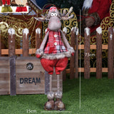 Christmas Gift 1/3PCS Snowman Elk Merry Christmas Big Dolls Tree Decor New Year Ornament Deer Santa Claus Standing Doll Decoration Gift for Kid