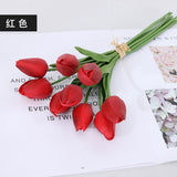 10pcs/set Hot Sale Artificial Flower Tulip Calla Lily Simulation PU Fake Flower Wedding Decoration Party Hotel Home Decor Plants