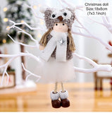 PATIMATE Christmas Angel Plush Doll Pendant Christmas Tree Ornament Christmas Decoration for Home Xmas Gifts Noel Navidad