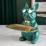 Cifeeo Home Room Decor,Figurine,Cool Bulldog,Sculpture,Table Decoration,Modern,Multifunction,Desk Storage,Statue,Decorative,Coin Bank