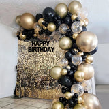 Cifeeo Black Gold Balloon Garland Arch Kit Confetti Latex Balloon 30th 40th 50th Birthday Party Balloons Decorations Adults Baby Shower