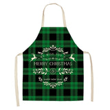 Linen Merry Christmas Apron Christmas Decorations for Home Kitchen Accessories Natal Navidad  New Year Christmas Gifts