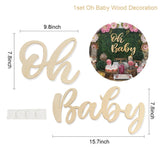 PATIMATE Oh Baby Wall Sticker It's A Boy Girl Baby Shower Decoration 1st Birthday Party Decor Kids Babyshower Gender Reveal