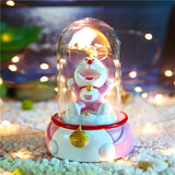 Christmas Gift Night Light Decorate Cute Gifts Feather Glass Cover Macaron Star Lights Xmas Gifts Bedroom Decor Children Lamp Holiday Light