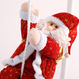 Christmas Gift Christmas Decoration Rope Climbing Santa Claus Doll Pendant Shopping Mall Window Layout Hanging Merry Xmas Ornaments