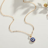 Back To School  1PC Blue Glass 30mm Evil Eye Pendants Necklace For Women Men Turkey Evil Eyes Lucky Necklace Choker Jewelry Accessories