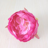 10pcs High Simulation Core Peony Flower Head Silk Flower DIY Wedding Flower Wall Background Decoration Silk Rose
