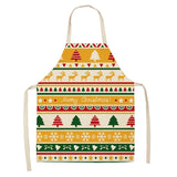 Linen Merry Christmas Apron Christmas Decorations for Home Kitchen Accessories Natal Navidad  New Year Christmas Gifts