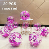 Back to school decoration Cifeeo  20Pcs Metallic Confetti Agate Marble Balloon Latex Transparent Ballon Baby Shower Wedding Birthday Party Decoration Globo