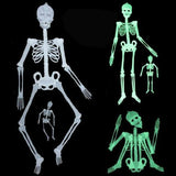 Halloween Luminous Skeleton Glow in the dark skeleton Halloween Haunted House Horror Decorations Outdoor Yard Garden Hanging