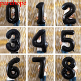 Back to school decoration  Cifeeo  40'' Large Gradient Number Balloons Baby Shower Happy Birthday Decoration Birthday Party Decorations Adult Kids Digital Balloons