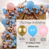 1Set White Gold Balloon Garland Arch Kit Wedding Latex Balloon Kid's Adult Birthday Party Decoration Baby Shower Globos Supplies